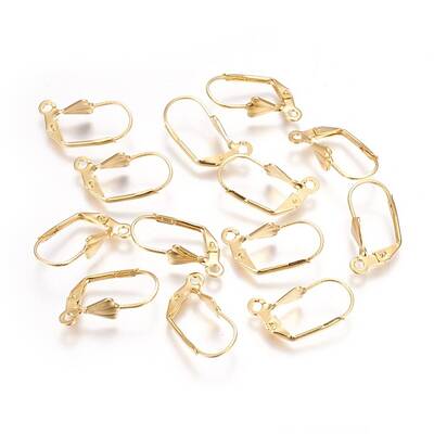 304 Stainless Steel Leverback Earrings Findings