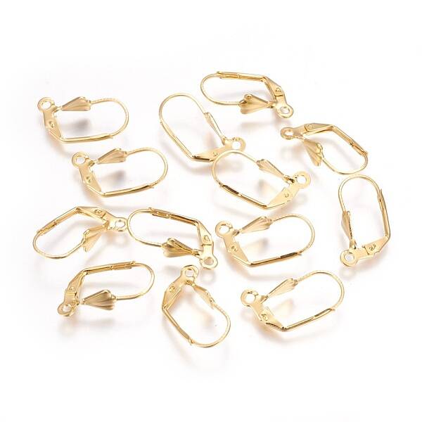 304 Stainless Steel Leverback Earrings Findings