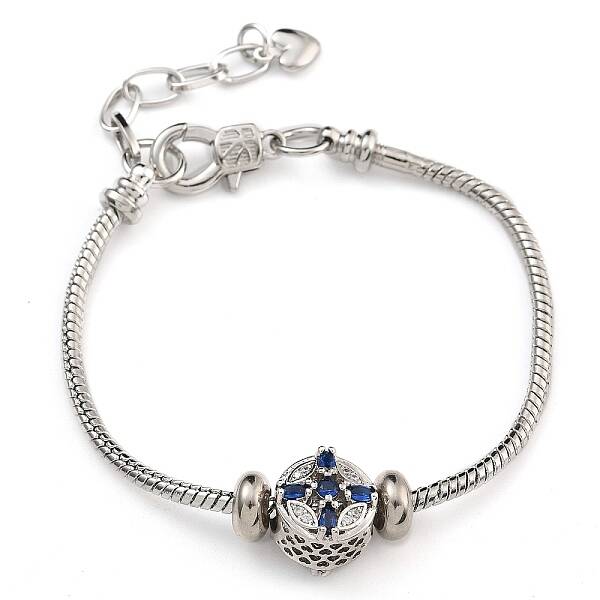 Brass Micro Pave Cubic Zirconia European Bracelets