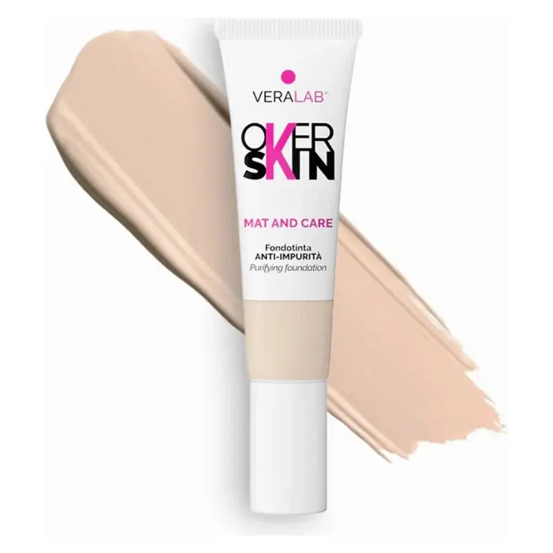 Overskin Mat And Care - Anti-Imperfection Foundation 01 - Porcelain (30 ml)