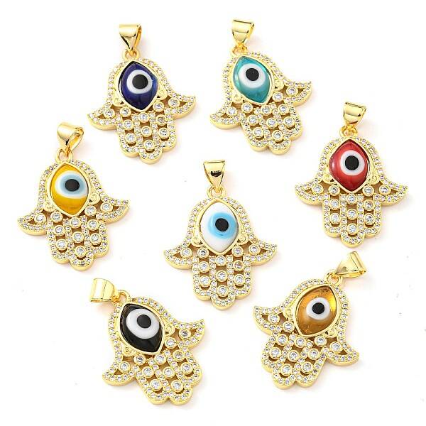 Brass Cubic Zirconia Pendants