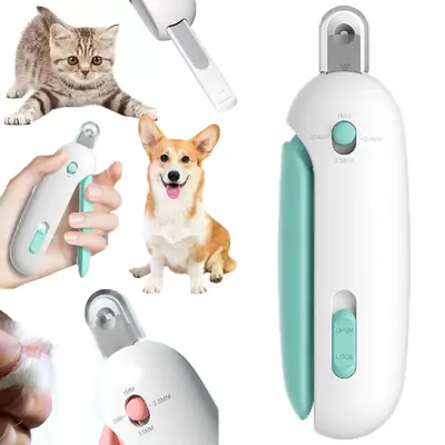 2025 New Cat Nail Clipper, Portable Cat Claw Cutter for Kitten, Adjustable Cat Nail Trimmer with Clipping Debris Storage, Hid...