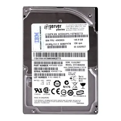 41Y8414 IBM 146GB 3Gb/s SAS 10000 2.5-inch 16MB Hard Drive
