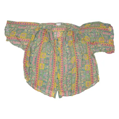 SHAREENA Womens Shirt Green L