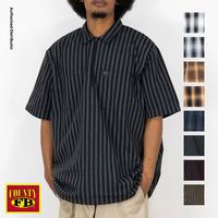 FB County Men's 1/2 Zip Checker Shirts FBCOUNTY Pin Stripe Checkered Solid Shirts 2 Pockets Half Zip Shirt YKK Metal Zipper H...