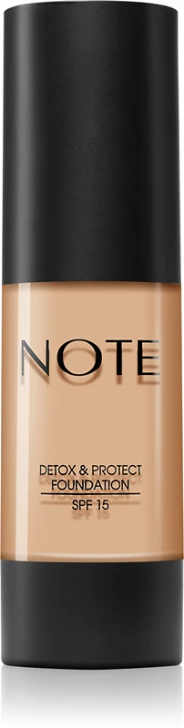 Note Cosmetique Detox & Protect liquid foundation with matte finish SPF 15 color 03 Medium Beige 30 ml