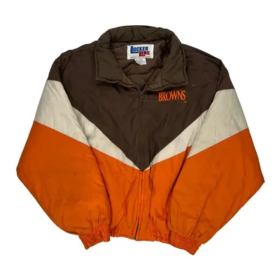 Cleveland Browns Locker Line Nfl Jacket - XL Brown Nylon