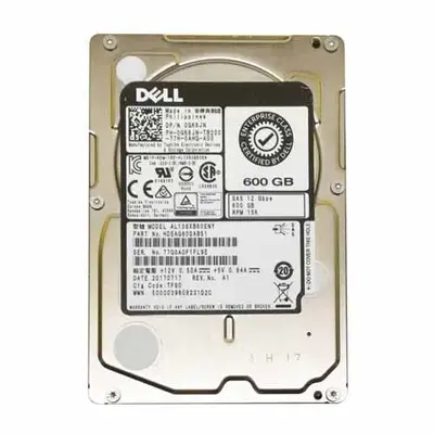 GK6JN Dell 600GB 12Gb/s SAS 15000 2.5-Inch Hard Drive