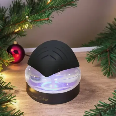 Air Purifier, Essential Oil Aromatherapy Diffuser with 7 LED Color Changing Mood Lights, Pets and Smokers Christmas Edition...