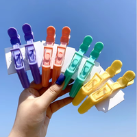 [Free Gift] Colorful Alligator Hair Clips Clamps 2pcs Random Color Hairdressing Professional Salon Hair Grip Crocodile Hairpi...