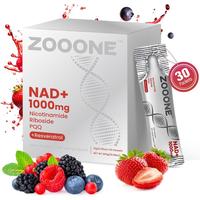 ZOOONE 1000mg NAD+ Berry Flavor Drink Mix for Skin Aging Support, Energy, and Focus - 30 Pack -