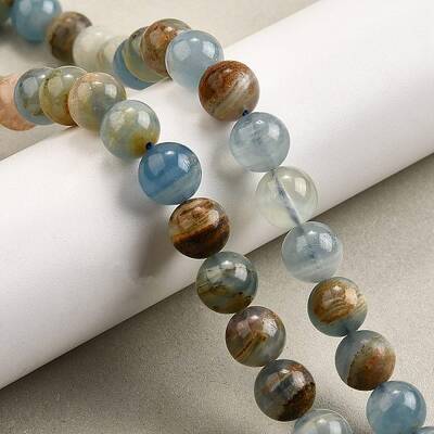 Natural Blue Calcite Beads Strands