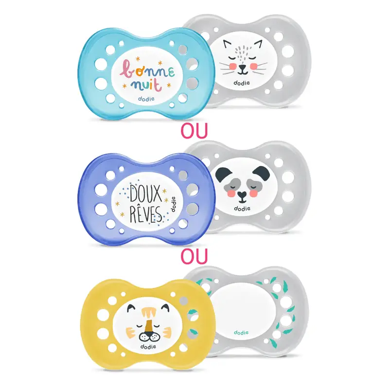 Dodie Anatomical Night Pacifier - +18 months - Dodo the Animals (Random Patterns) - A2