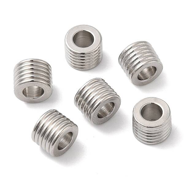 Non-Tarnish 202 Stainless Steel European Beads