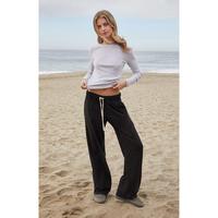 John Galt Women's Black Anastasia Baggy Sweatpants
