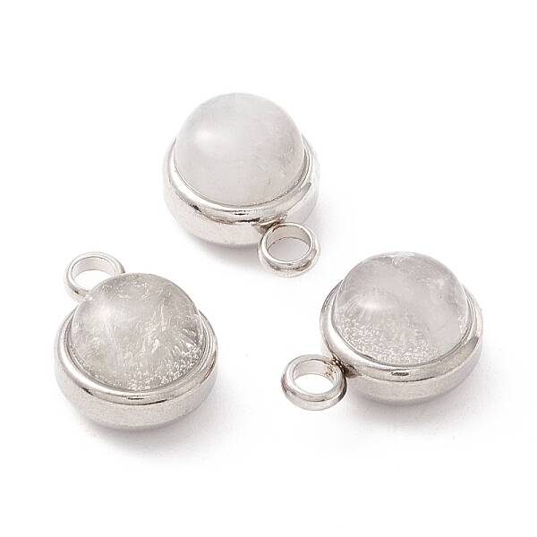 Natural Quartz Crystal Charms