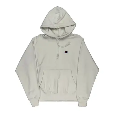 Reverse Weave Champion Hoodie - Medium Cream Cotton Blend | Size: medium