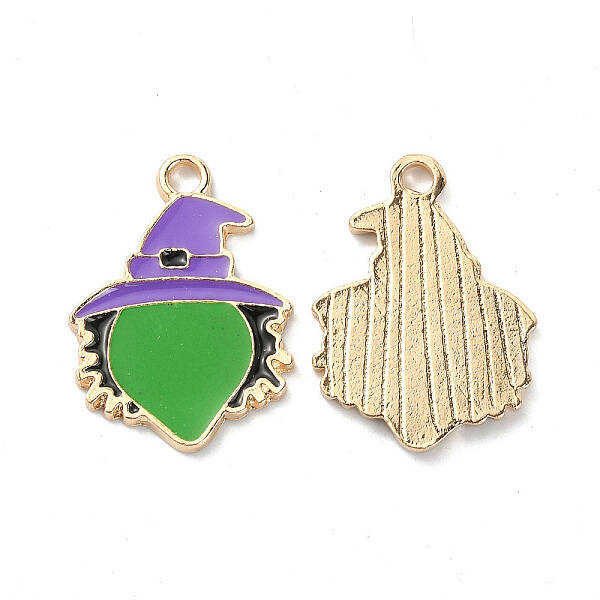 Halloween Rack Plating Alloy Enamel Pendants