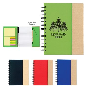 100 Customized Spiral Notebook With Sticky Notes And Flags - ...