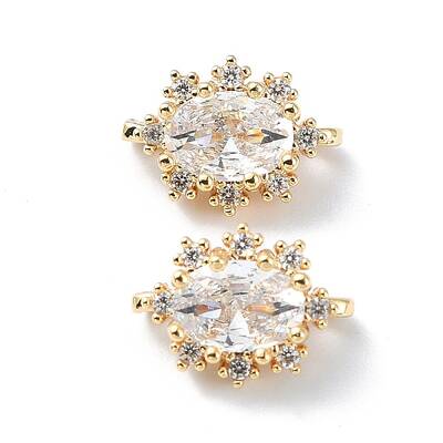 Brass Pave Cubic Zirconia Multi-Strand Links