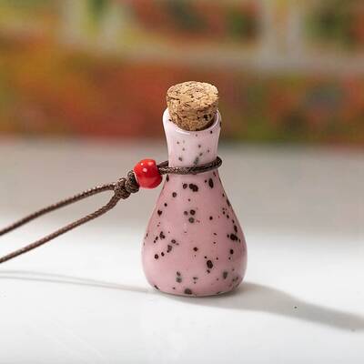 Porcelain Perfume Bottle Necklaces