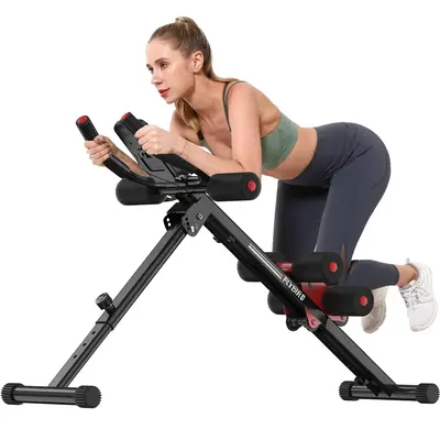 FLYBIRD Ab Workout Equipment, Adjustable Ab Machine Full Body Workout for Home Gym, Strength Training Exercise Equipment for ...