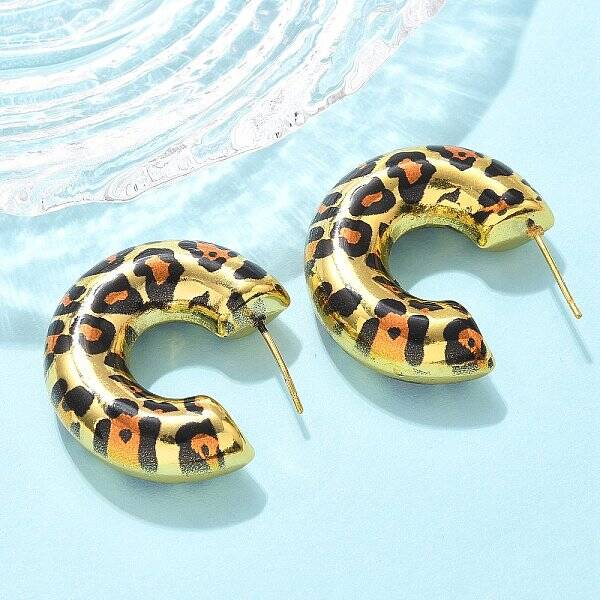 Brass Stud Earrings