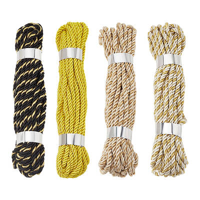 4 Rolls 4 Colors Polyester Cord