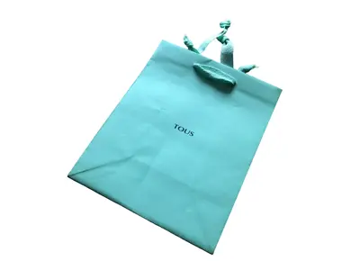 Tous, shopping, cardboard shopping bag, paper, green