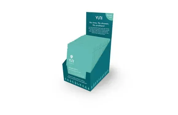 Mini Counter Display w/25 Shower Sheets