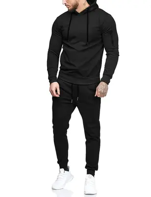 COOFANDY Men's Sports Set Tracksuit Hoodie Set hooded sports set casual running and jogging sports set, casual sports 2-piece...
