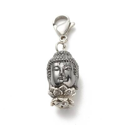 Brass Buddha Head Pendants