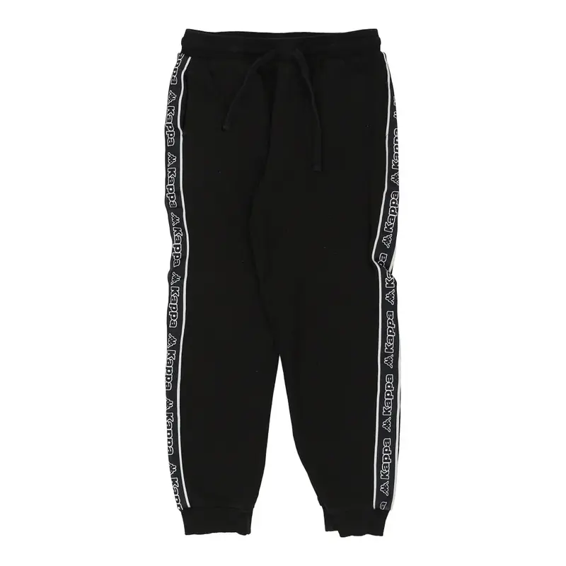 Kappa Joggers - Medium Black Cotton Blend