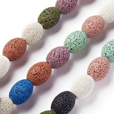 Natural Lava Rock Beads Strands