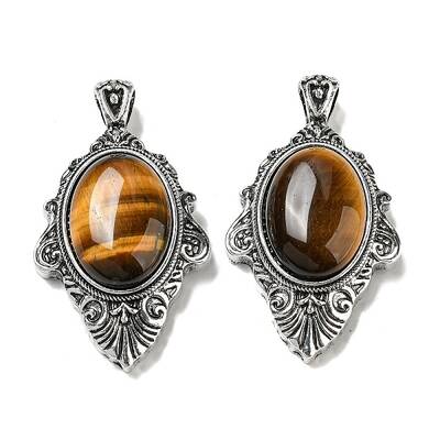 Natural Tiger Eye Big Pendants