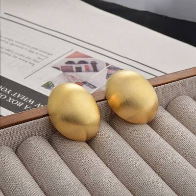Brass Stud Earrings for Women