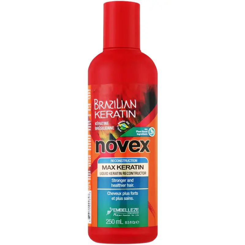 NOVEX Brazilian Keratin, Hydrolyzed Liquid Keratin Reconstructor, 250 ml