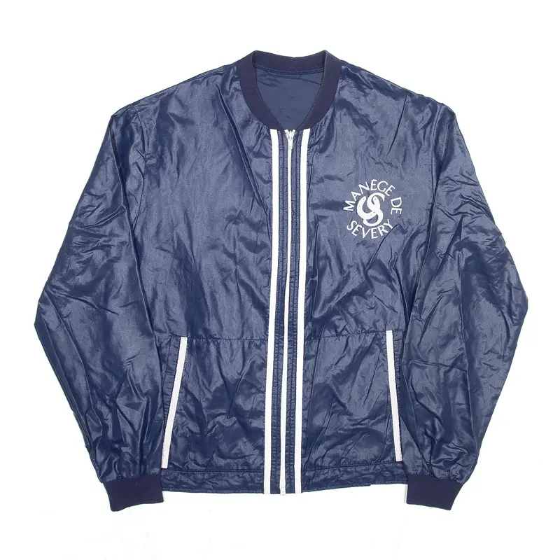 MANEGE DE SEVERY Navy Blue 90s Lightweight Shell Jacket Mens S