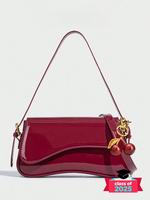 Women's Solid Color Shoulder Bag, Fashionable Pu Leather Crossbody Bag for Daily Used, Casual Trendy Versatile High-quality D...