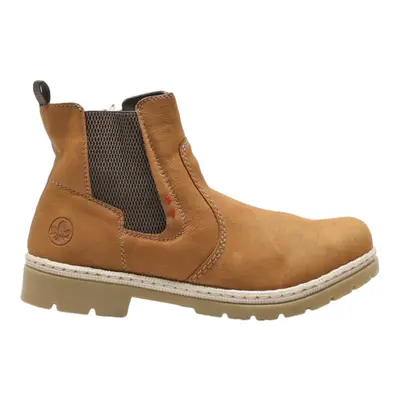 RIEKER Chelsea Boots Brown Leather Womens UK 9