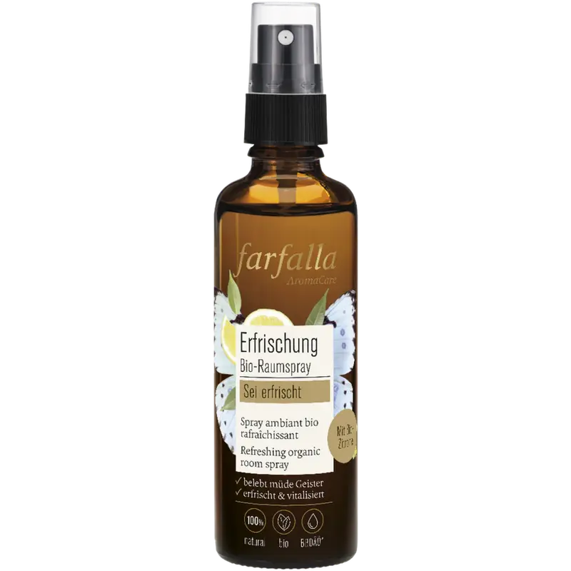 Farfalla Organic Lemon Refreshing Room Spray 75 ml