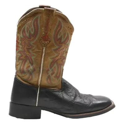 TONY LAMA Cowboy Boots Brown Synthetic Mens UK 9