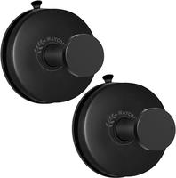 WAYCOM Suction Cup Hooks for Shower, 2Pcs Towel Hooks for Bathroom Wall SUS304 Vacuum Stainless Steel Shower Hooks Bathroom, ...
