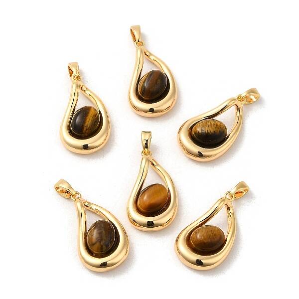 Natural Tiger Eye Pendants
