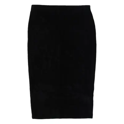 WHISTLES Bodycon Womens Straight Skirt Black Midi M
