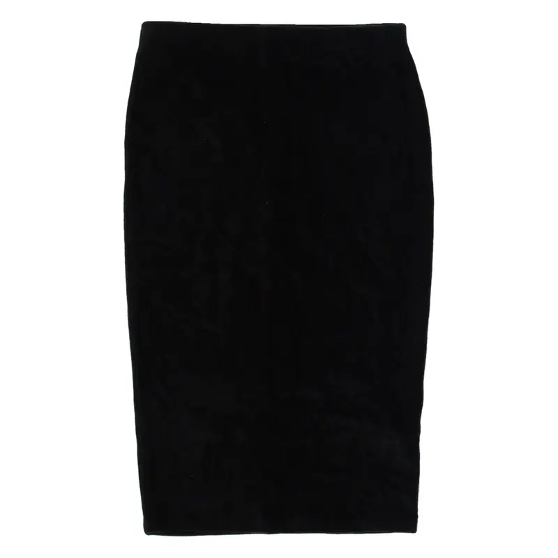 WHISTLES Bodycon Womens Straight Skirt Black Midi M