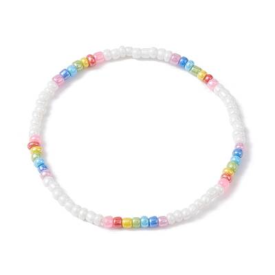 Glass Seed Beaded Stretch Bracelets
