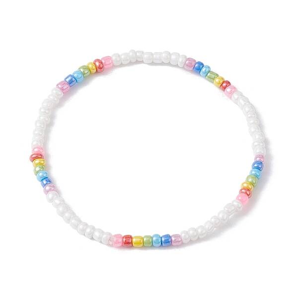 Glass Seed Beaded Stretch Bracelets