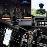 15W Fast Wireless Charging Cellphone Holder, Dual Mount Car Charger Mount, 45W Adapter for iPhone 15 14 13 12 Pro Max, Samsun...