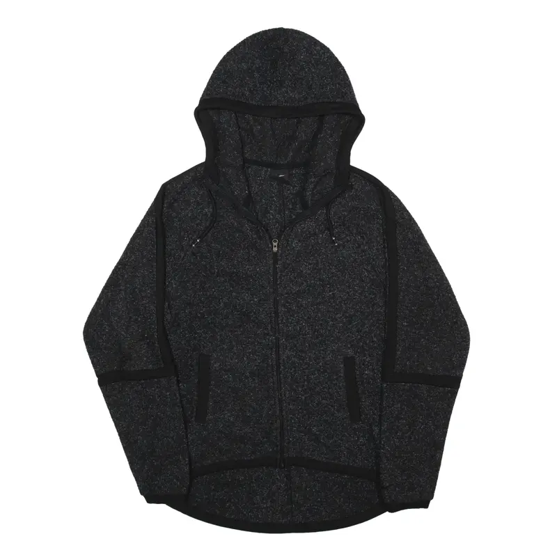 NIKE Hoodie Black Full Zip Mens XS